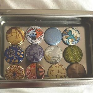 Magnabilities, used, Bracelet, necklace and silver and gold colored pendant